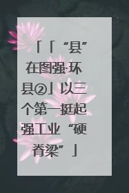 「“县”在图强·环县②」以三个第一挺起强工业“硬脊梁”
