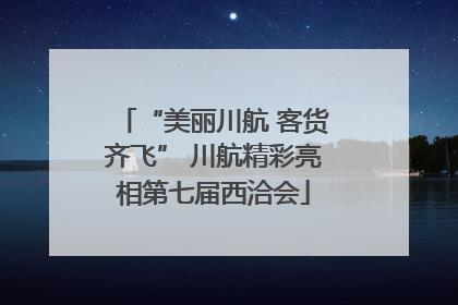 “美丽川航 客货齐飞” 川航精彩亮相第七届西洽会
