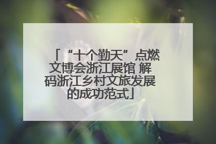 “十个勤天”点燃文博会浙江展馆 解码浙江乡村文旅发展的成功范式
