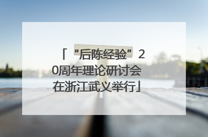 “后陈经验”20周年理论研讨会在浙江武义举行