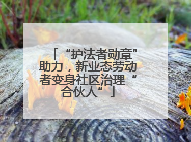 “护法者勋章”助力，新业态劳动者变身社区治理“合伙人”