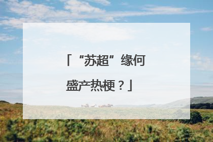 “苏超”缘何盛产热梗？