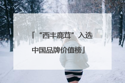 “西丰鹿茸”入选中国品牌价值榜