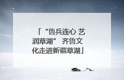 “鲁兵连心 艺润草湖” 齐鲁文化走进新疆草湖