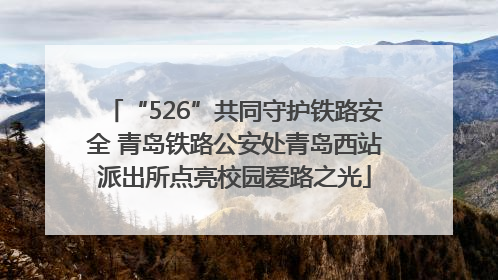 “526”共同守护铁路安全 青岛铁路公安处青岛西站派出所点亮校园爱路之光