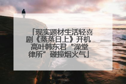 现实题材生活轻喜剧《蒸蒸日上》开机 高叶韩东君“澡堂律所”碰撞烟火气