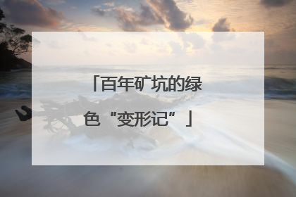 百年矿坑的绿色“变形记”