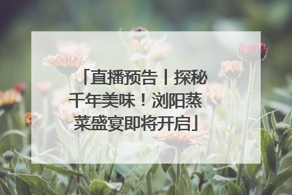 直播预告丨探秘千年美味！浏阳蒸菜盛宴即将开启
