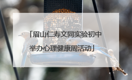 眉山仁寿文同实验初中举办心理健康周活动