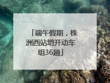 端午假期，株洲西站增开动车组36趟