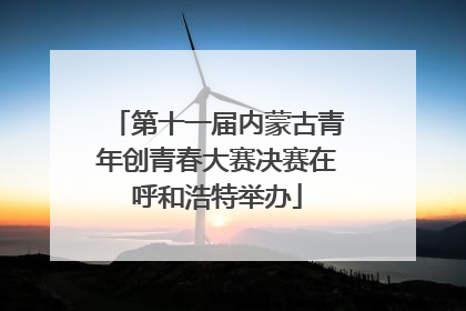 第十一届内蒙古青年创青春大赛决赛在呼和浩特举办