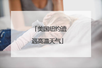 美国纽约遭遇高温天气