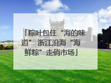 粽叶包住“海的味道” 浙江沿海“海鲜粽”走俏市场
