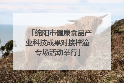绵阳市健康食品产业科技成果对接梓潼专场活动举行