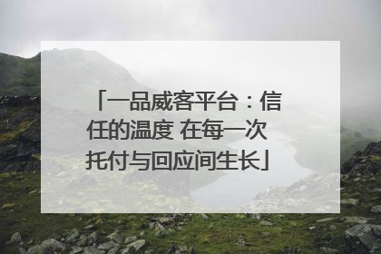 一品威客平台：信任的温度 在每一次托付与回应间生长