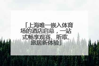 上海唯一嵌入体育场的酒店启幕，一站式畅享观赛、听歌、旅居新体验