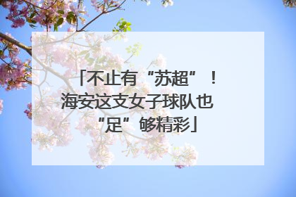 不止有“苏超”！海安这支女子球队也“足”够精彩