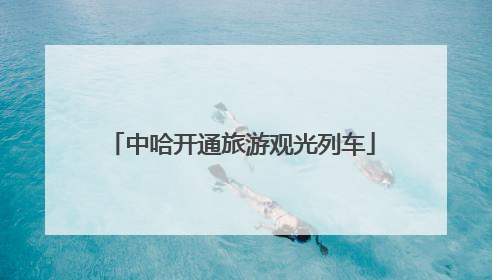 中哈开通旅游观光列车