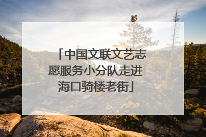 中国文联文艺志愿服务小分队走进海口骑楼老街