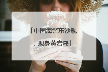 中国海警东沙舰，现身黄岩岛