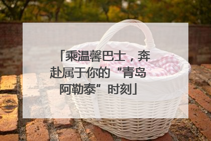 乘温馨巴士，奔赴属于你的“青岛阿勒泰”时刻