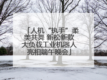 人机“执手”柔美共舞 新松新款大负载工业机器人亮相端午晚会