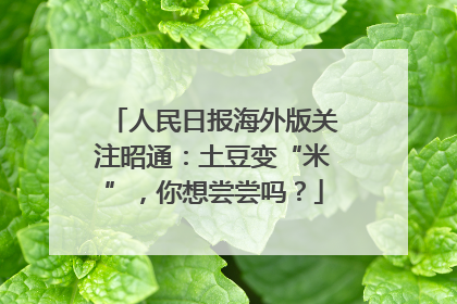 人民日报海外版关注昭通：土豆变“米”，你想尝尝吗？