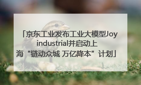 京东工业发布工业大模型Joy industrial并启动上海“链动众城 万亿降本”计划