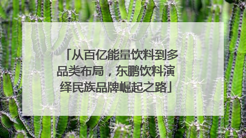 从百亿能量饮料到多品类布局，东鹏饮料演绎民族品牌崛起之路