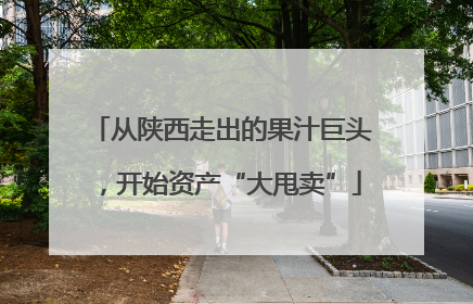 从陕西走出的果汁巨头，开始资产“大甩卖”