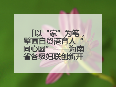 以“家”为笔，擘画自贸港育人“同心圆”——海南省各级妇联创新开展家庭教育宣传周活动