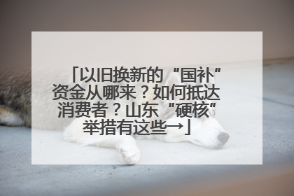 以旧换新的“国补”资金从哪来？如何抵达消费者？山东“硬核”举措有这些→