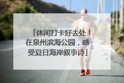 休闲打卡好去处！在泉州滨海公园，感受夏日海岸叙事诗