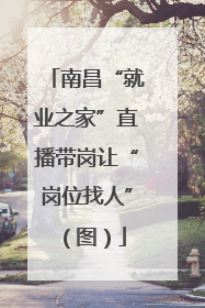 南昌“就业之家”直播带岗让“岗位找人”（图）