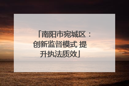 南阳市宛城区：创新监督模式 提升执法质效