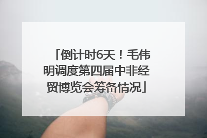 倒计时6天！毛伟明调度第四届中非经贸博览会筹备情况