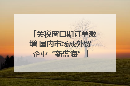 关税窗口期订单激增 国内市场成外贸企业“新蓝海”