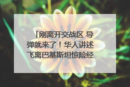 刚离开交战区 导弹就来了！华人讲述飞离巴基斯坦惊险经历｜封面头条