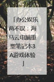 办公娱乐两不误：海马云电脑重塑笔记本3A游戏体验