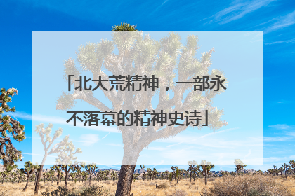 北大荒精神，一部永不落幕的精神史诗