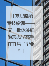 基层赋能 专技轮训——又一批体液细胞形态学高手在宜昌“毕业”