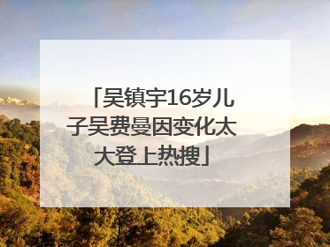 吴镇宇16岁儿子吴费曼因变化太大登上热搜