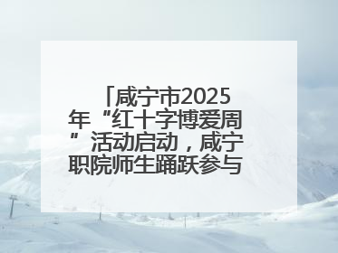 咸宁市2025年“红十字博爱周”活动启动，咸宁职院师生踊跃参与献血活动