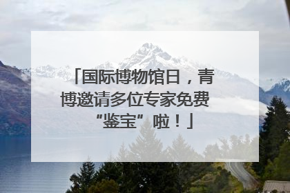 国际博物馆日，青博邀请多位专家免费“鉴宝”啦！