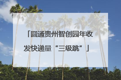 圆通贵州智创园年收发快递量“三级跳”