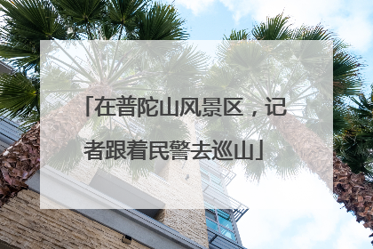 在普陀山风景区，记者跟着民警去巡山