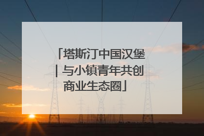 塔斯汀中国汉堡｜与小镇青年共创商业生态圈