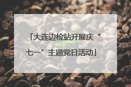 大连边检站开展庆“七一”主题党日活动