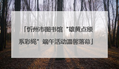 忻州市图书馆“雄黄点额 系彩绳”端午活动温馨落幕