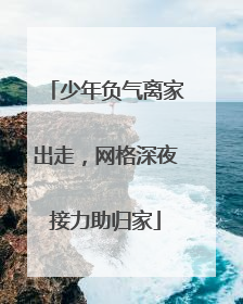 少年负气离家出走，网格深夜接力助归家